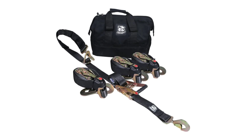 Bulldog Winch 5pc Ratcheting Axle Strap Set 3 Bulldog Winch 5pc Ratcheting Axle Strap Set