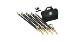 Bulldog Winch 9pc Ratcheting Tie-Down Strap Set