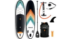 HURLEY Advantage Inflatable Paddle Board Set -Scotty || Airhead || Astral Sales Store opplanet hurley advantage inflatable paddle board set 10ft 6in outsider hur 003 main