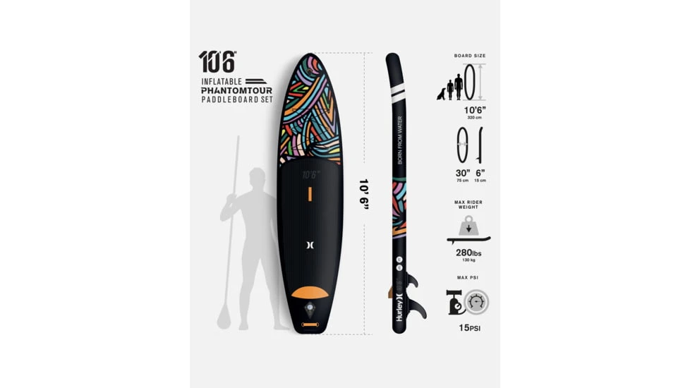 HURLEY PhantomTour Inflatable Paddle Board Set 6 HURLEY PhantomTour Inflatable Paddle Board Set - Image 4